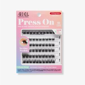 Ardell Wispies Press On Pre-glued Underlash Extensions, Wispies Natural
